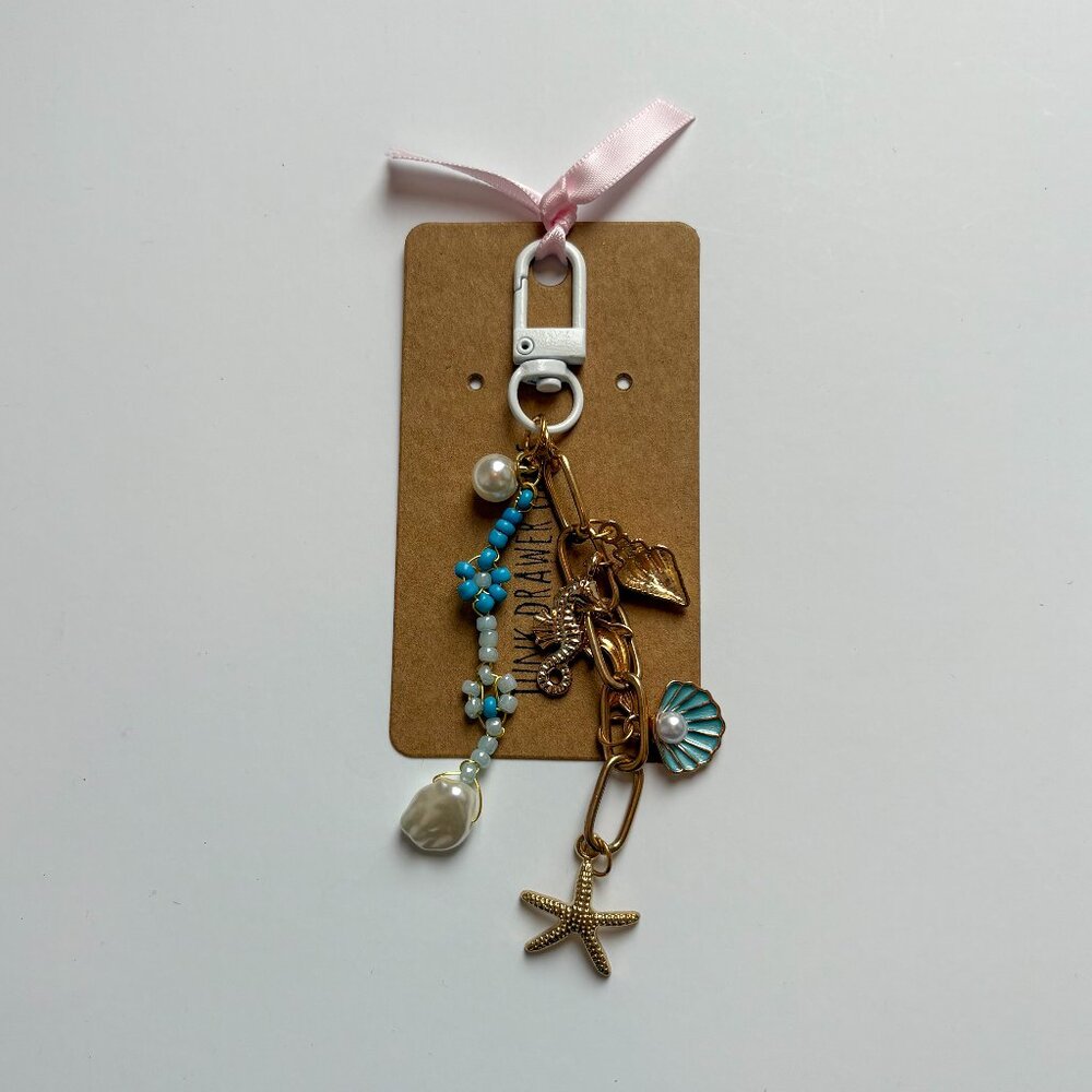 Handmade Beach Beaded Keychain